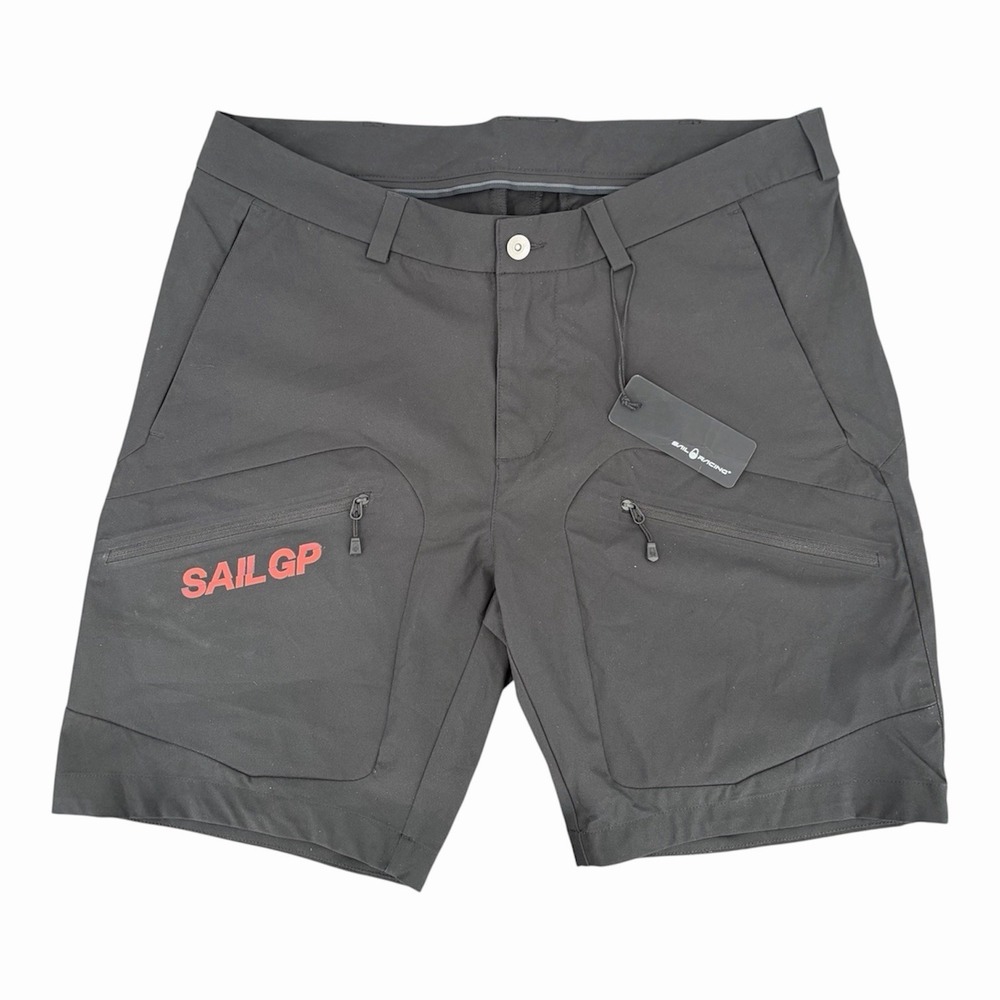 Sail Racing Bowman Technical 8" Shorts Men's Large Carbon Black Athletic